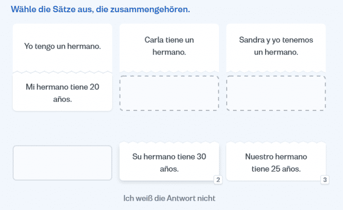 Busuu-Übung-Zuordnen