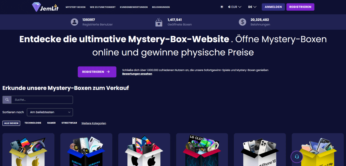 Jemlit Mystery Boxen entdecken